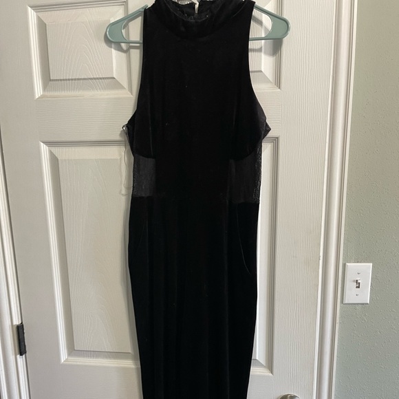Black Velvet Jumpsuit - Picture 1 of 1